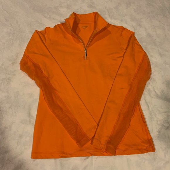 dover saddlery Tops - dover saddlery coolblast sun shirt - orange, woman's size small